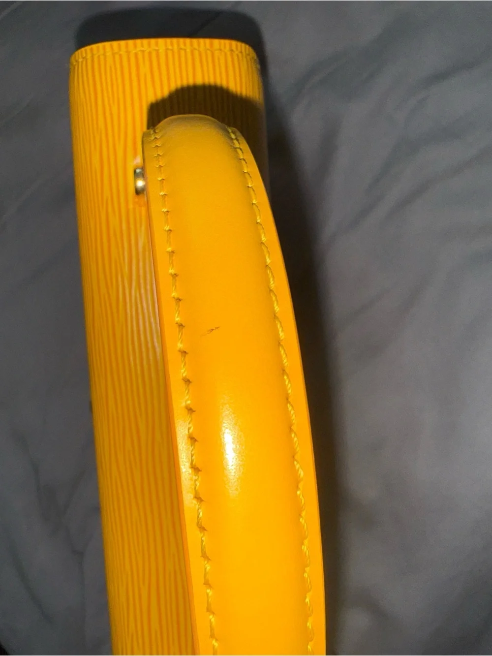 Louis Vuitton Yellow Malesherbas Epi Leather Top-Handle Satchel